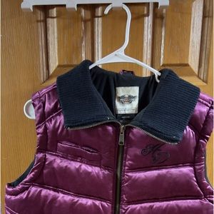 Purple XL Harley Davidson winter vest.